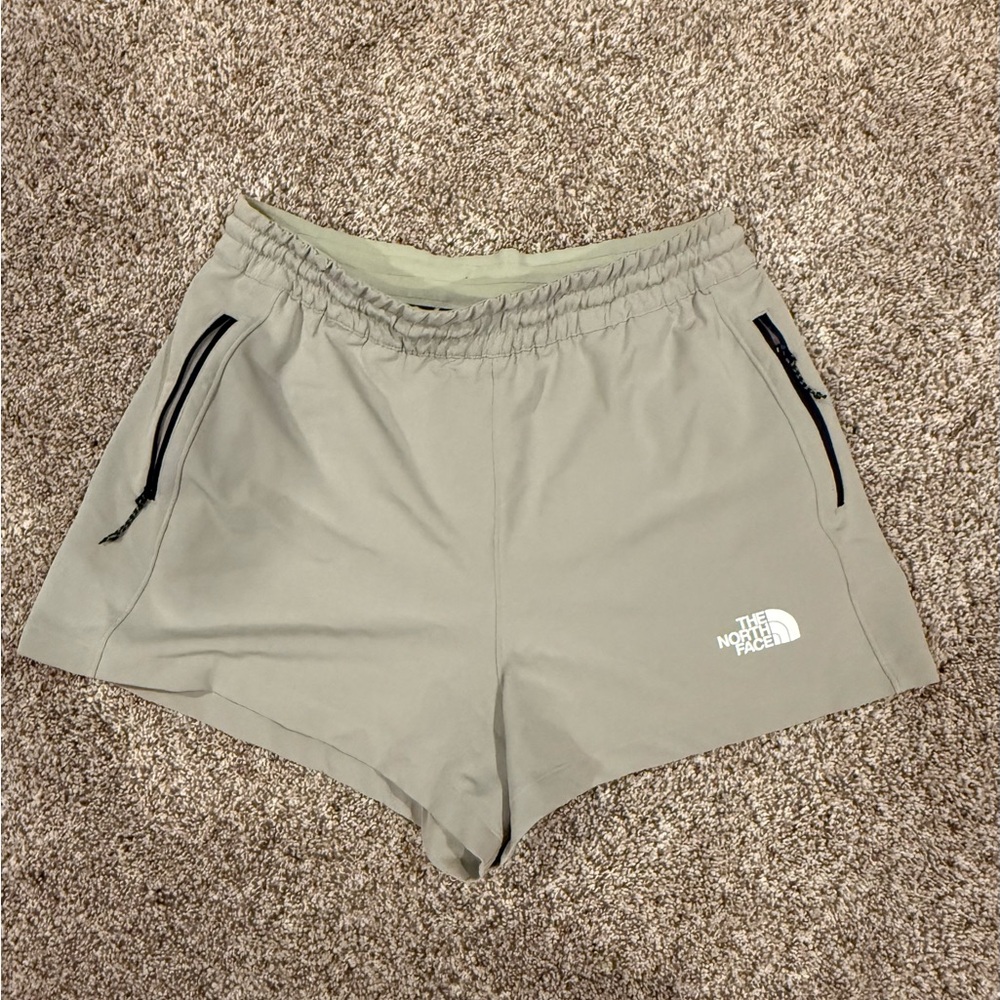 The North Face Women's Olive Active Trail Shorts with Zipper Pockets